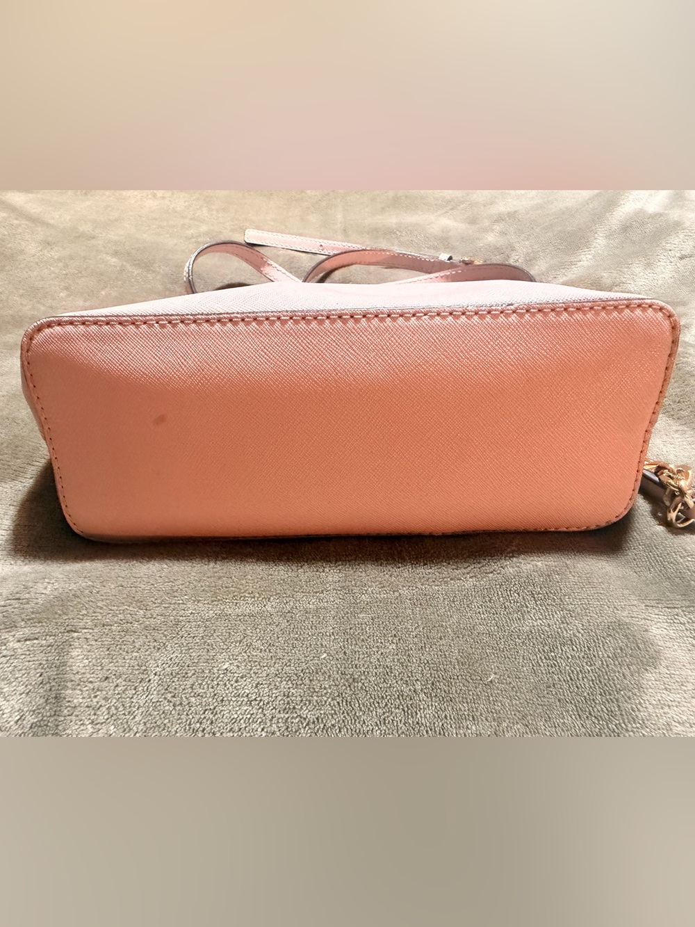 MICHAEL KORS Pale Pink Saffiano Leather Crossbody Bag - Picture 2 of 9